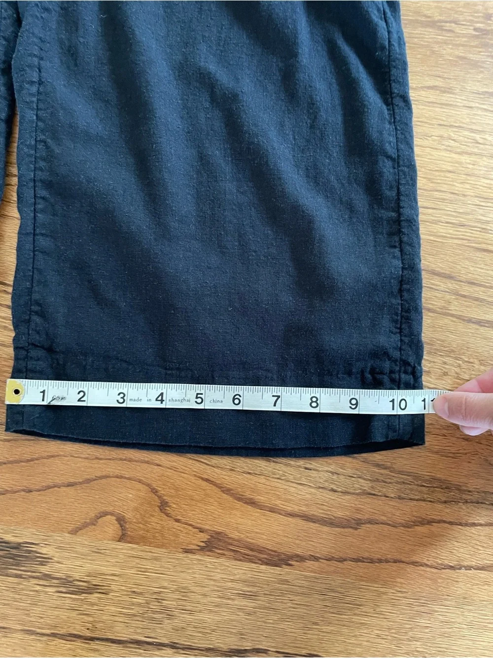 Abercrombie & Fitch Curve Love A&F Tailored Linen-Blend Wide Leg Pant - Picture 10 of 13